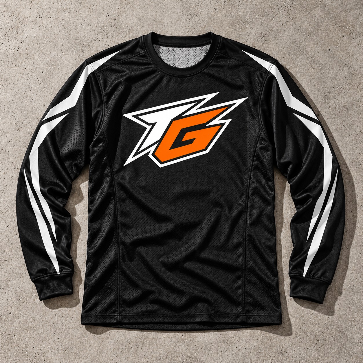 DIRT DIVISION JERSEY concept in black / orange